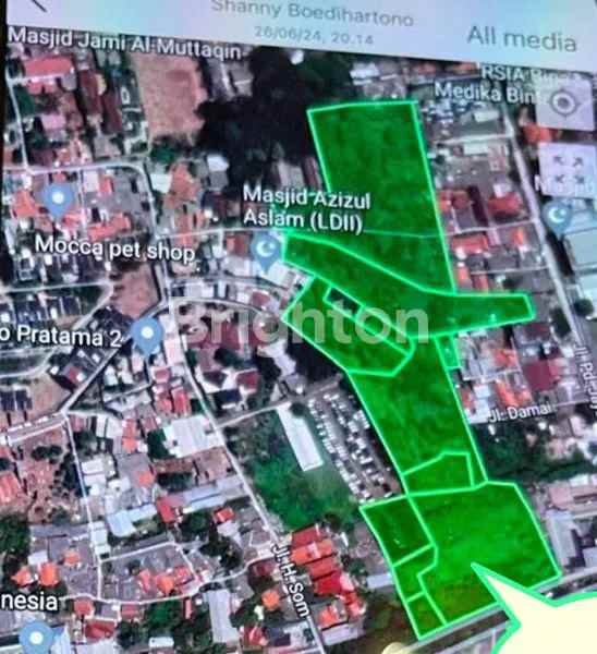 dijual tanah bintaro tangerang selatan