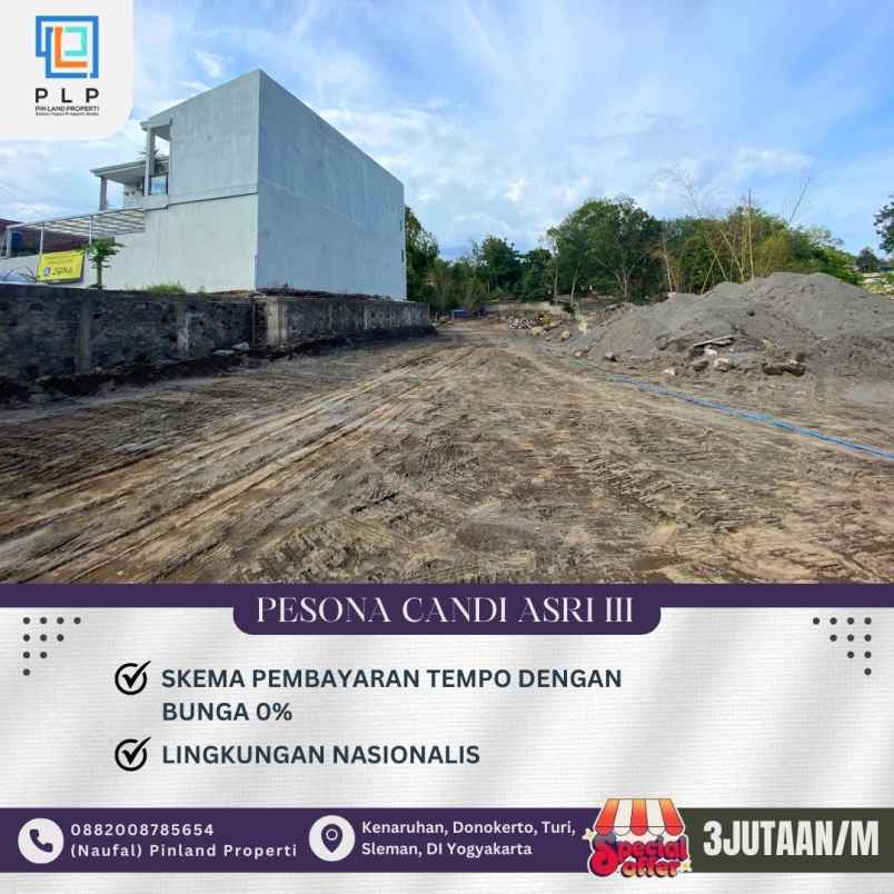 dijual tanah bonjotan sardonoharjo