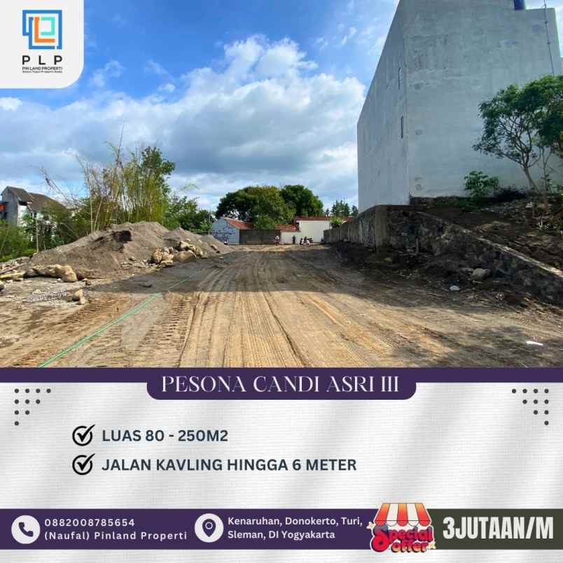 dijual tanah bonjotan sardonoharjo