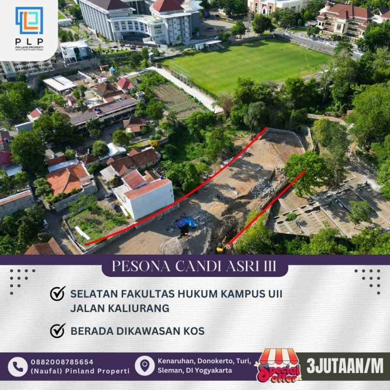 dijual tanah bonjotan sardonoharjo