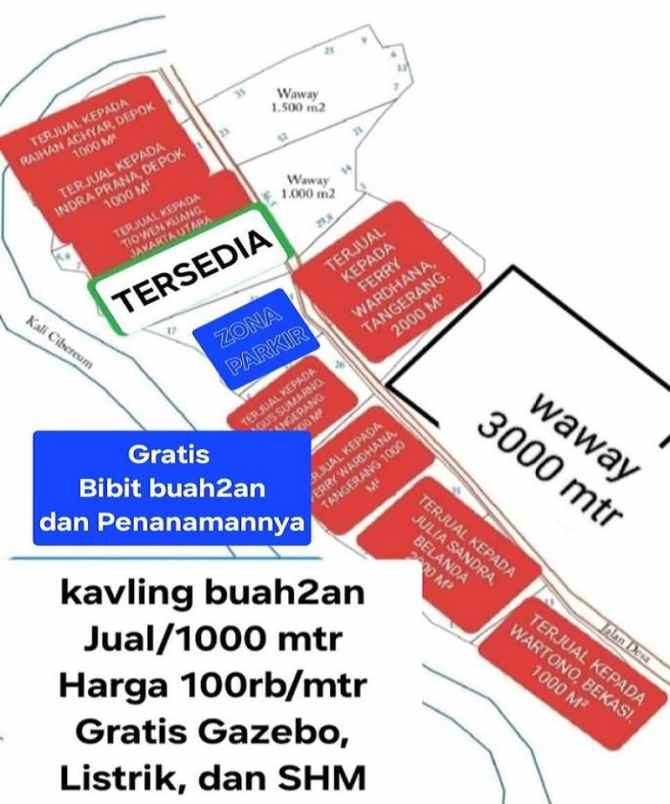 dijual tanah desa tegal wangi kec