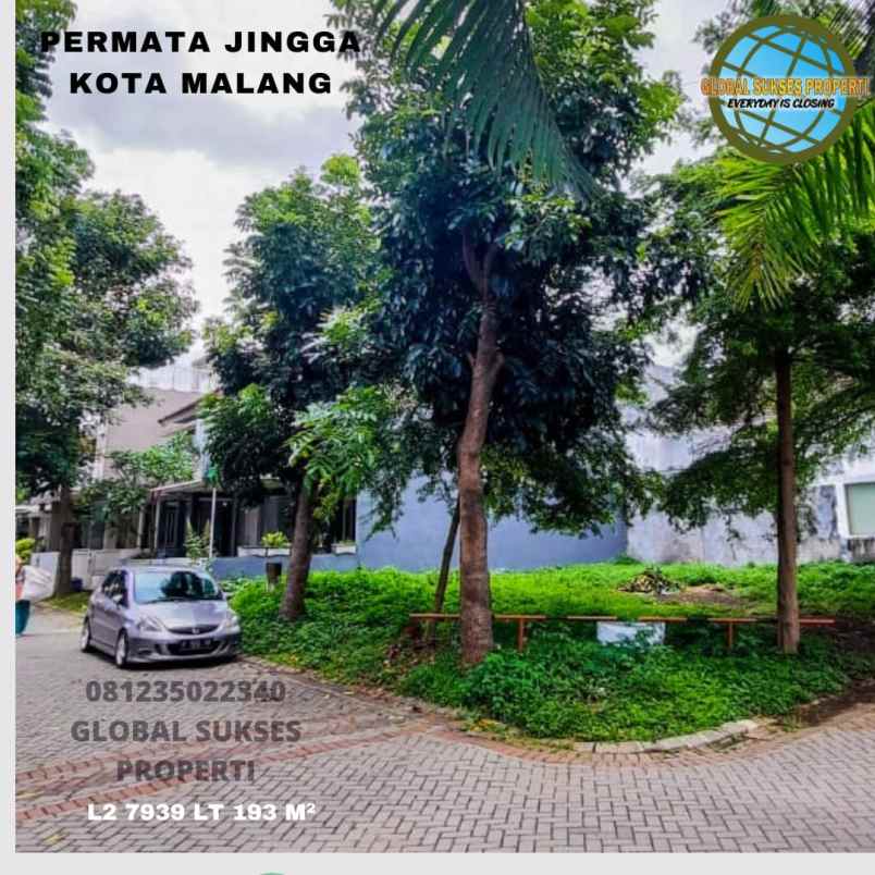 dijual tanah di perumahan permata jingga