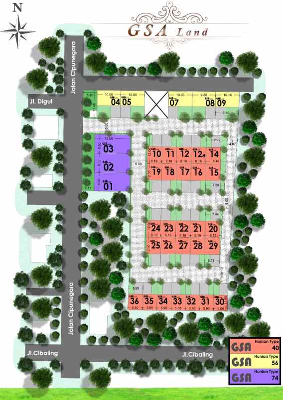 dijual tanah gsa land pare