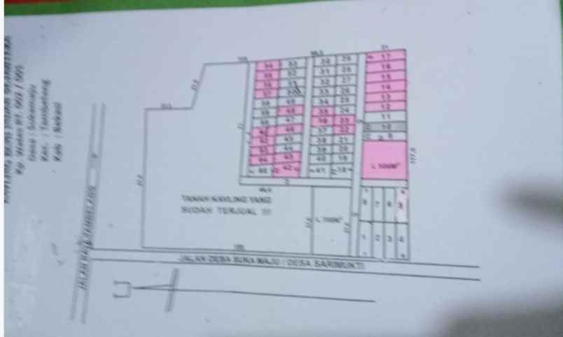 dijual tanah jalan muktiwari