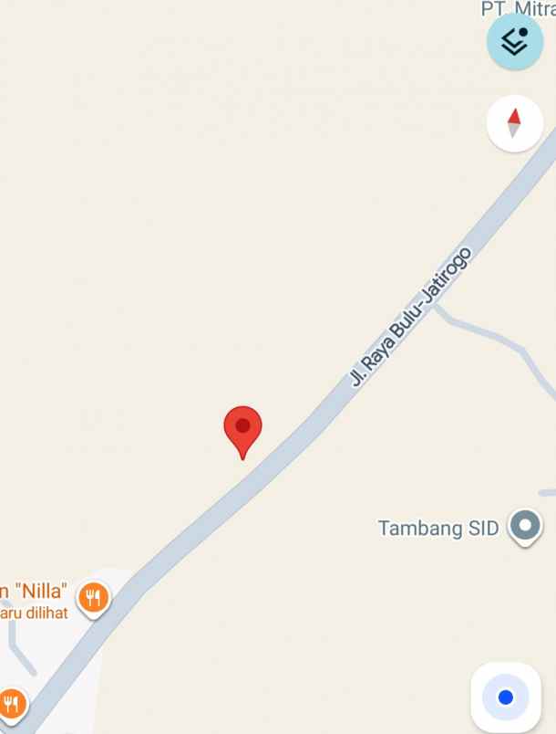 dijual tanah jalan raya bulu jatirogo