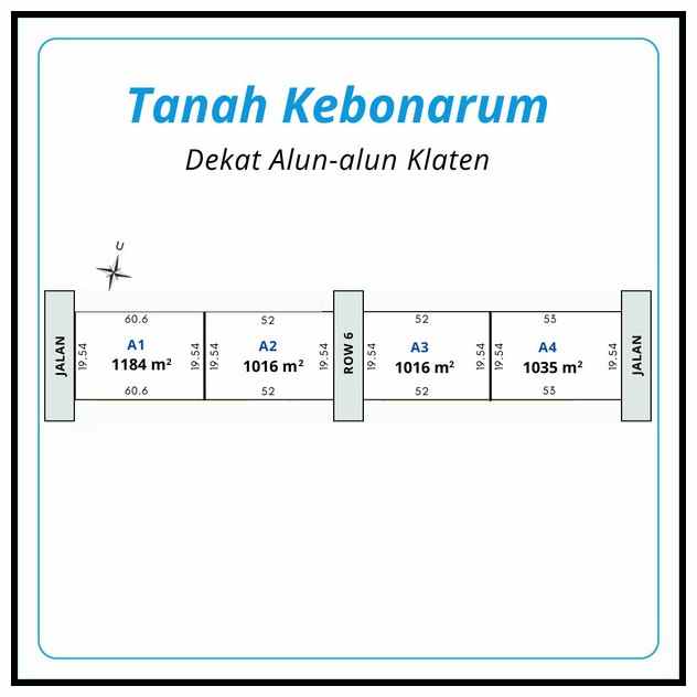 dijual tanah jl jogja prambanan