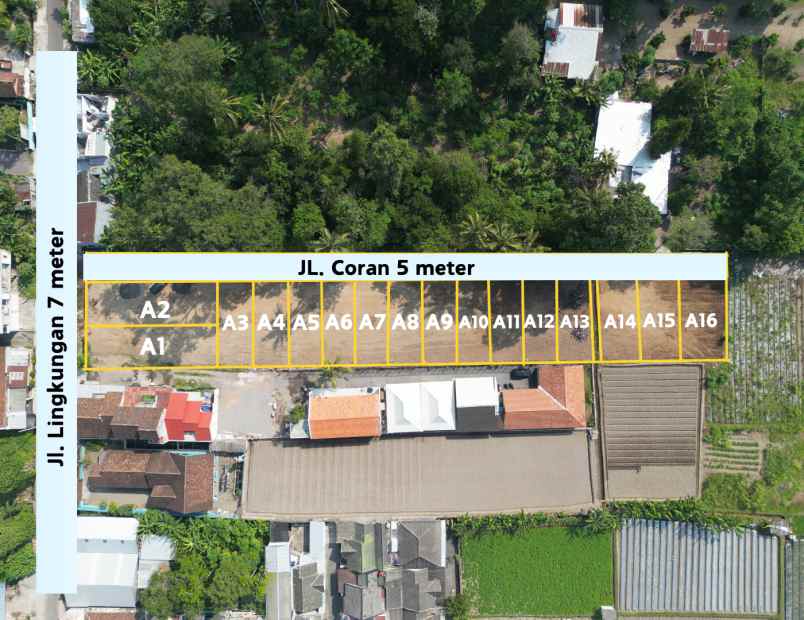 dijual tanah jl kaliurang km 9