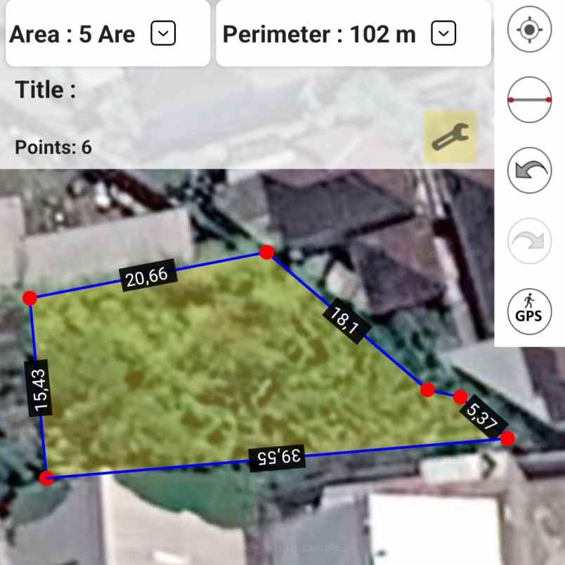 dijual tanah jl kebo iwo selatan