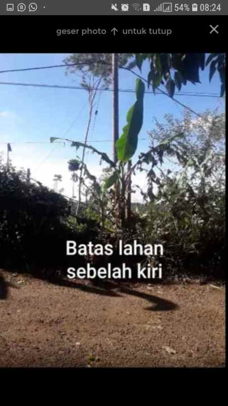 dijual tanah jln camara lembur sawah