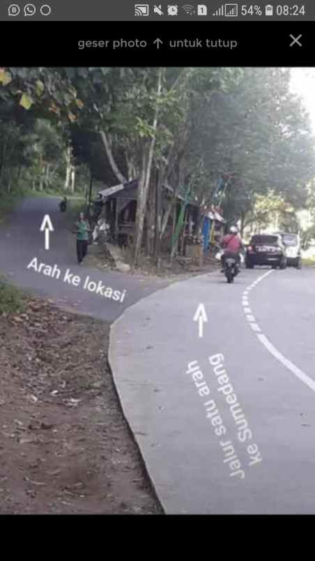 dijual tanah jln camara lembur sawah