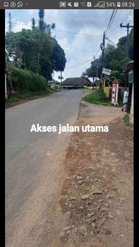 dijual tanah jln camara lembur sawah