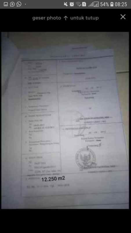 dijual tanah jln camara lembur sawah