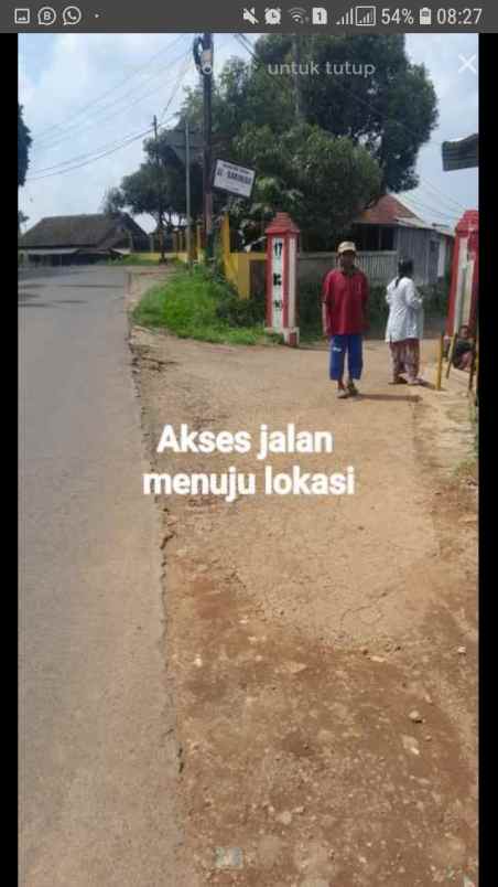 dijual tanah jln camara lembur sawah