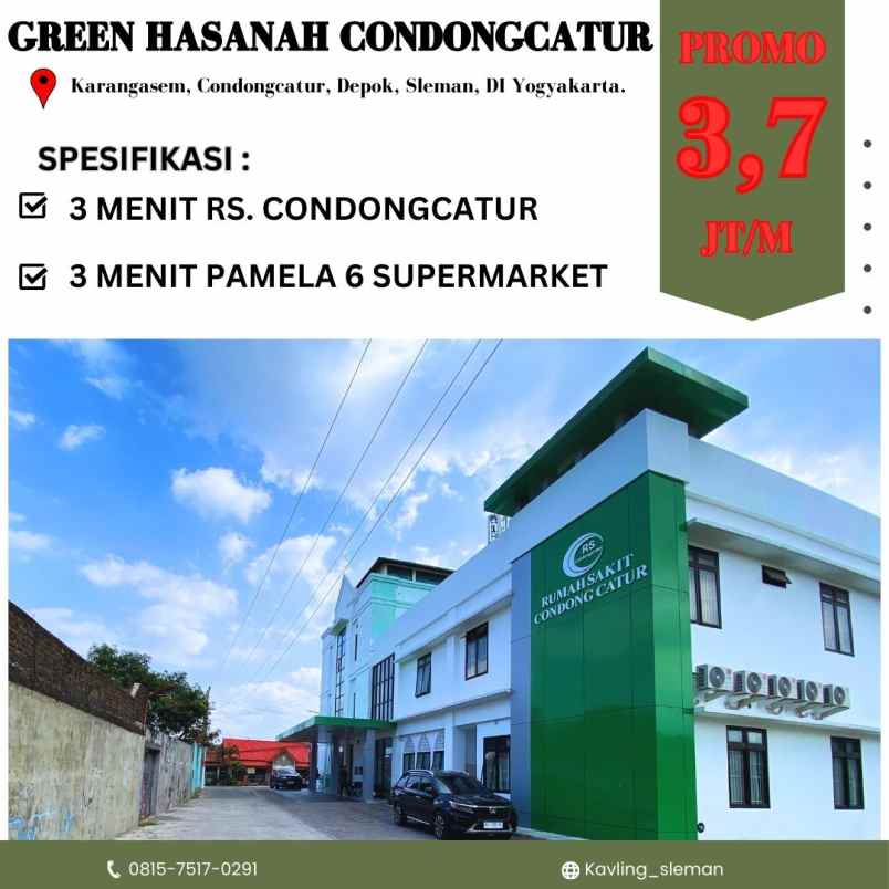 dijual tanah karangasem condongcatur