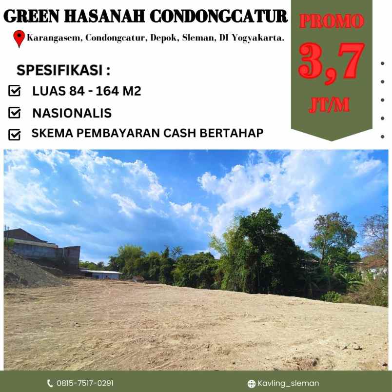 dijual tanah karangasem condongcatur