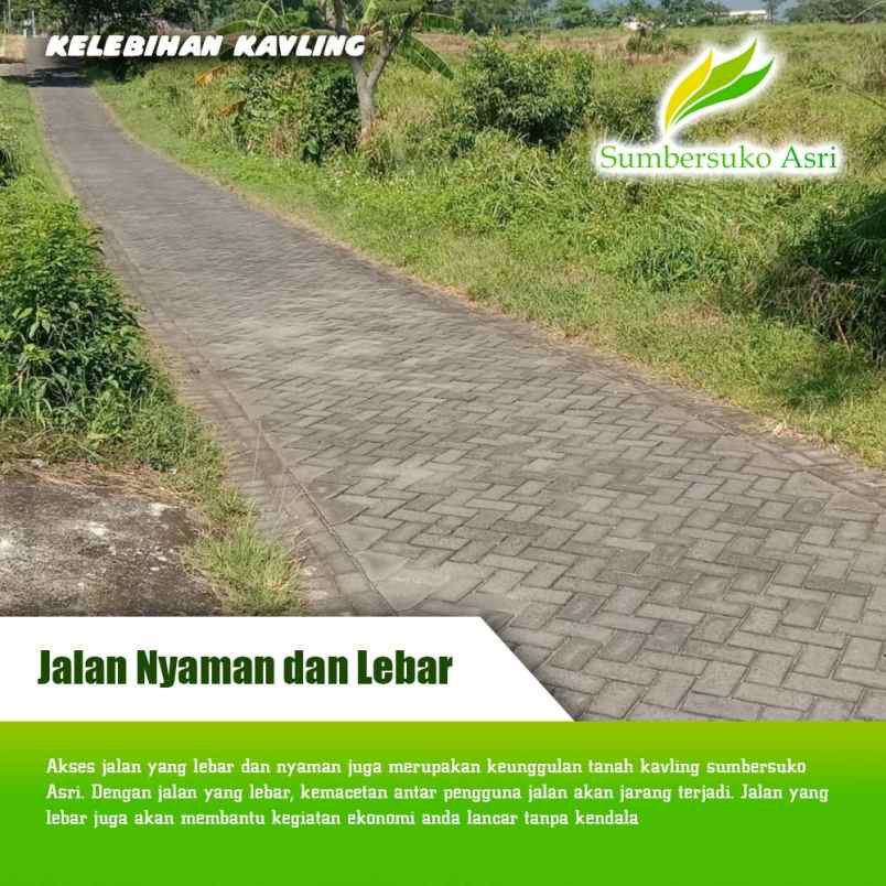 dijual tanah kemuning sumbersuko kec