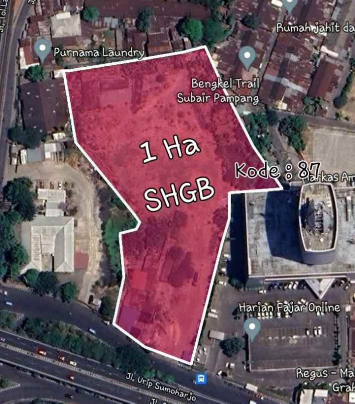 dijual tanah makassar kota sekitar jl