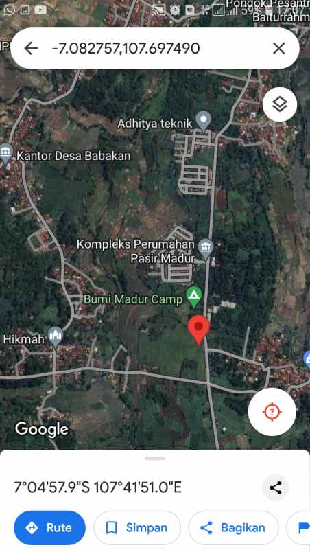 dijual tanah mekarjaya nanggela babakan