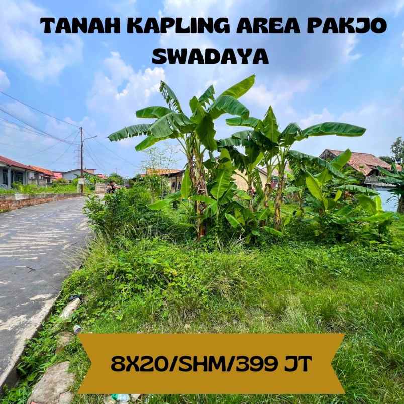 dijual tanah promo pakjo swadaya lahan siap bangun