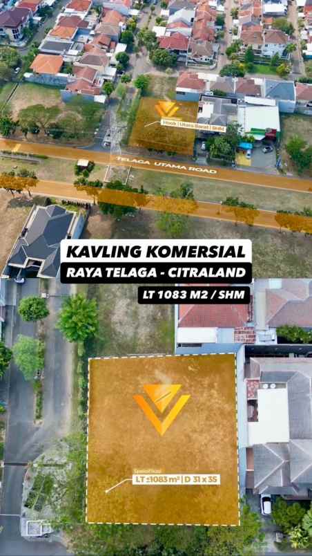 dijual tanah raya taman telaga utama