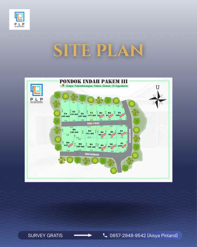 dijual tanah sempu pakembinangun pakem