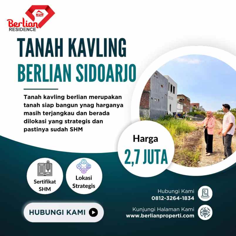 dijual tanah strategis sidoarjo