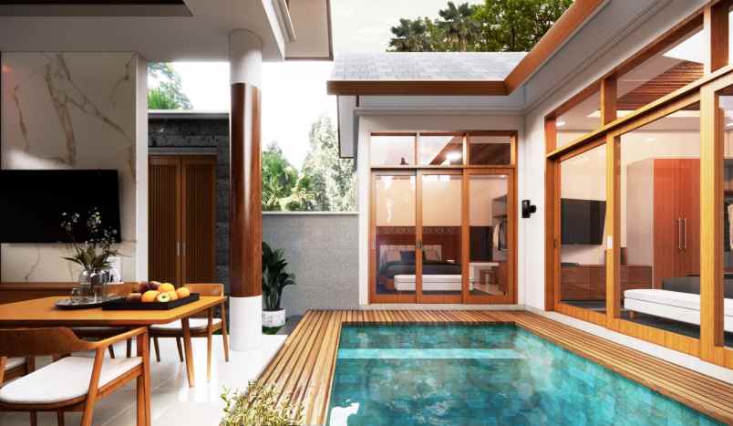 dijual villa dengan kolam renang di jimbaran bali