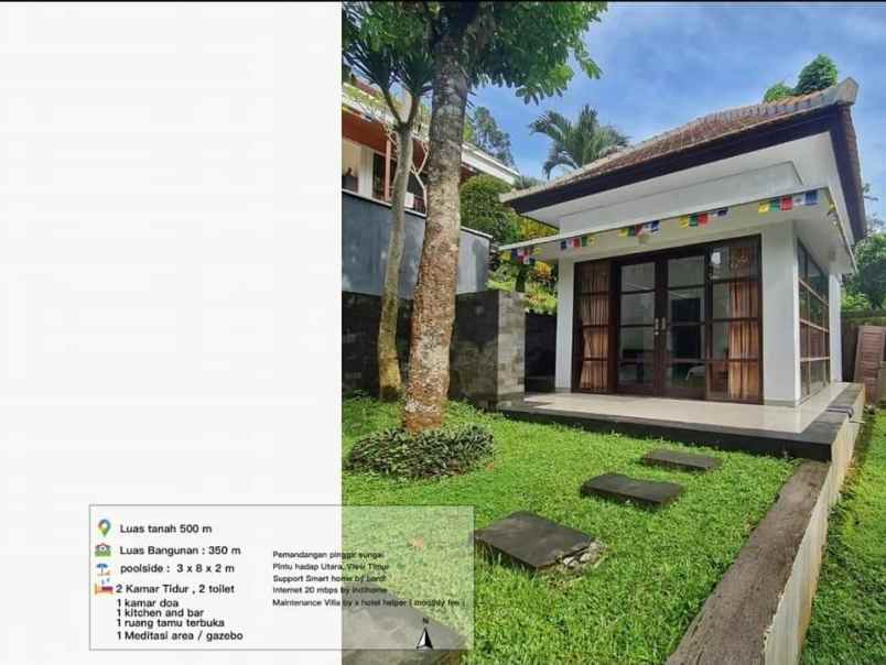 dijual villa di tabanan ada kolam renangnya