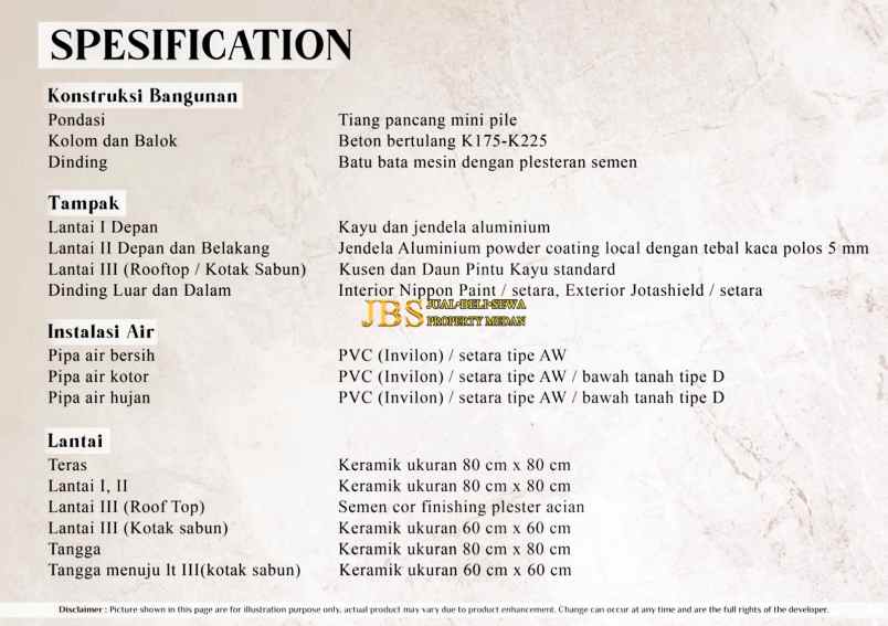 dijual villa jalan karya jaya 600mtr