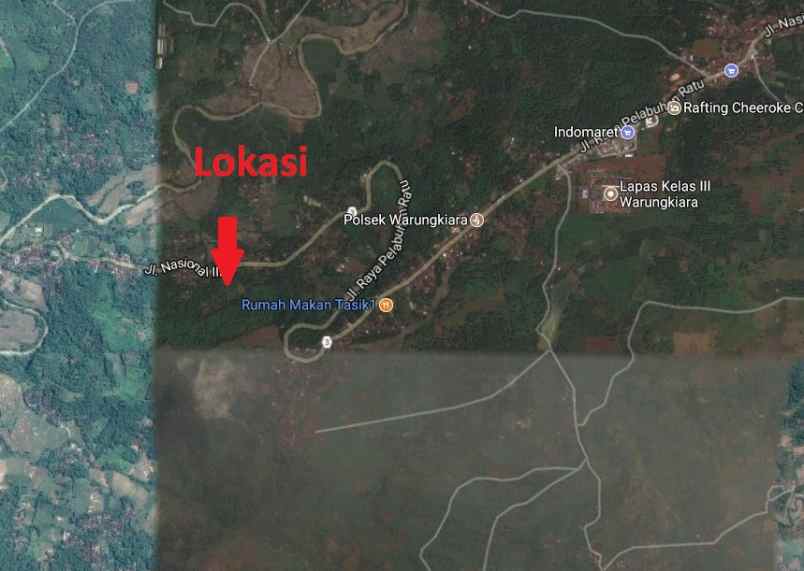 dijual warung kiara arah sukabumi