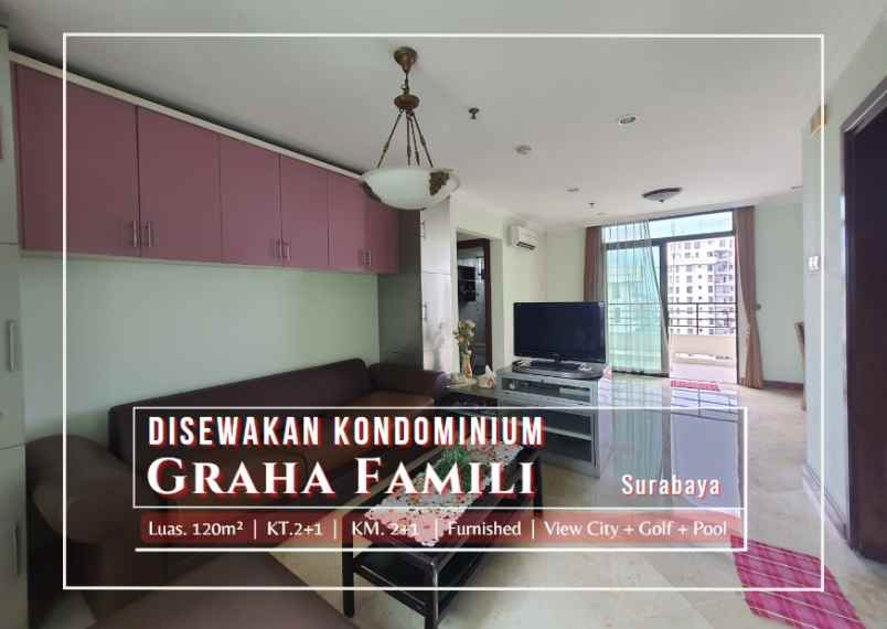 disewakan apartemen kondominium graha famili