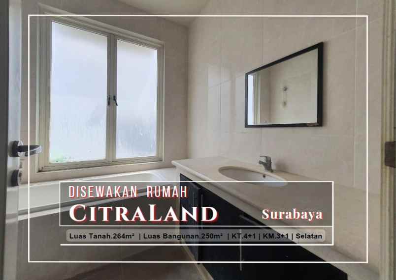 disewakan rumah citraland surabaya