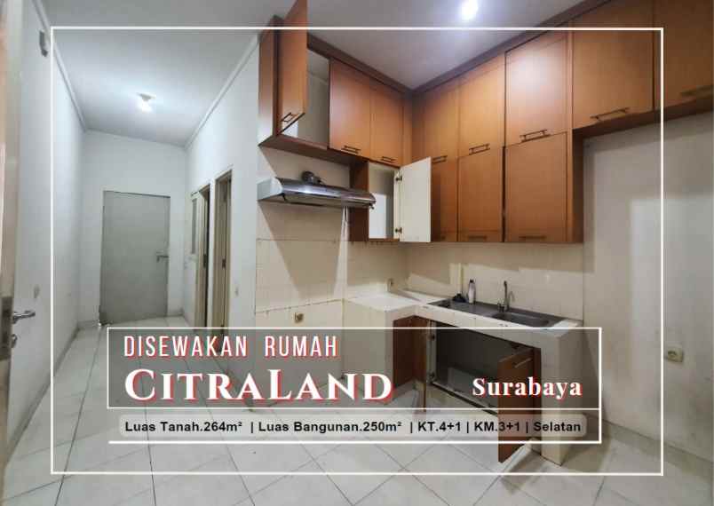 disewakan rumah citraland surabaya