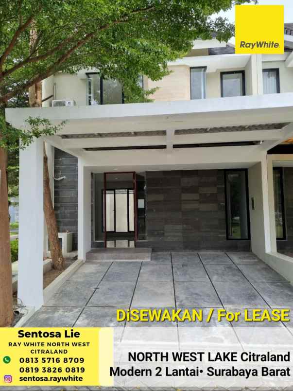 disewakan rumah jalan north west lake