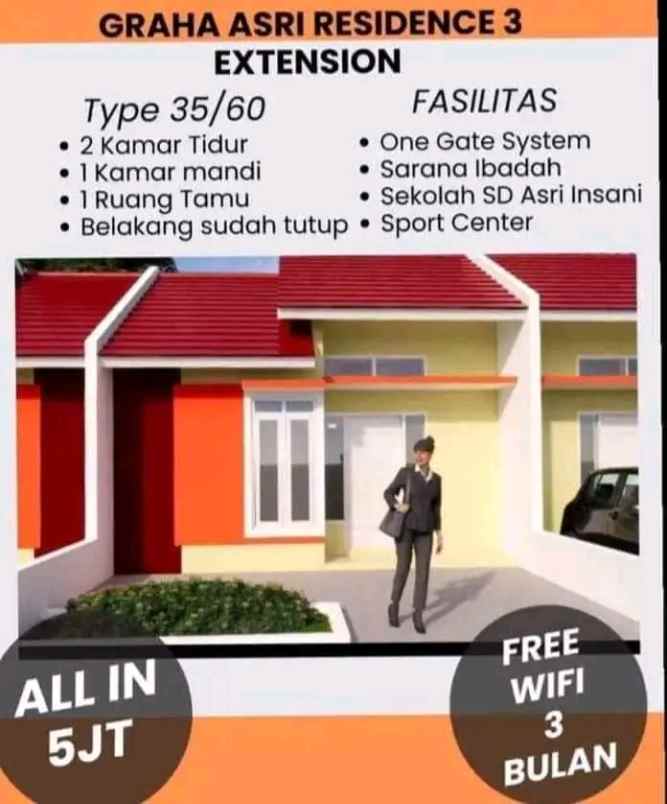 graha asri residence 3 rumah subsidi bergaya cluster