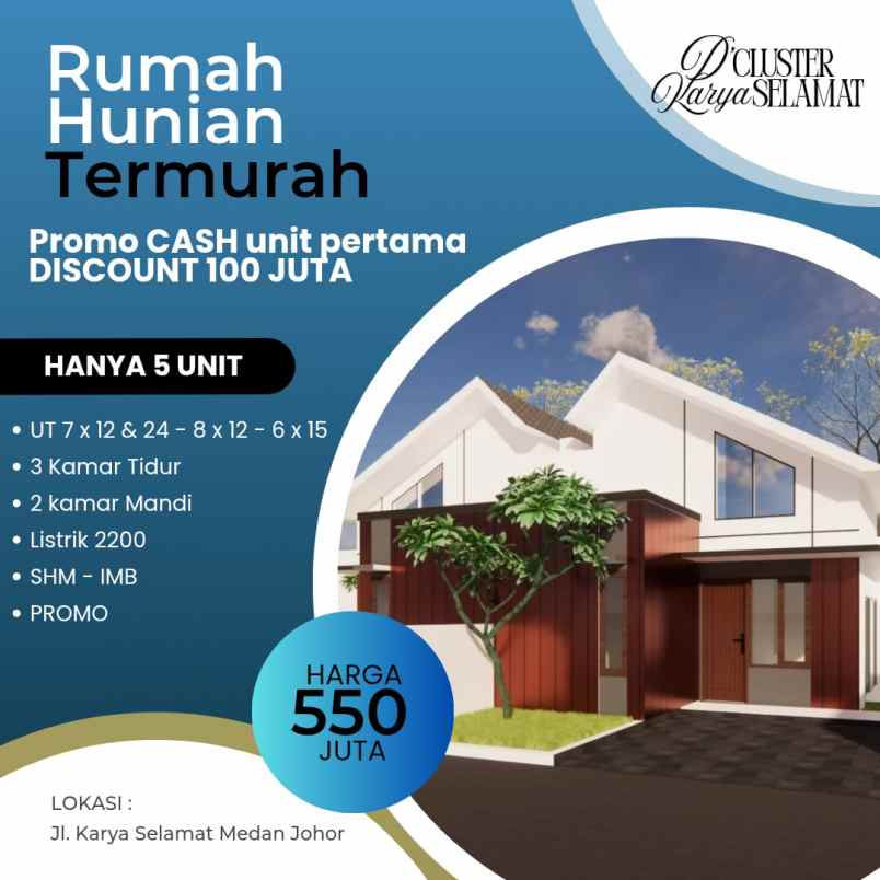 hunian terbaik di medan johor dengan harga termurah