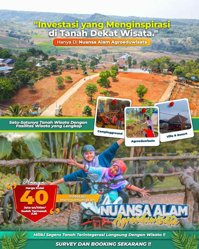 investasi tanah murah dekat wisata bogor timur