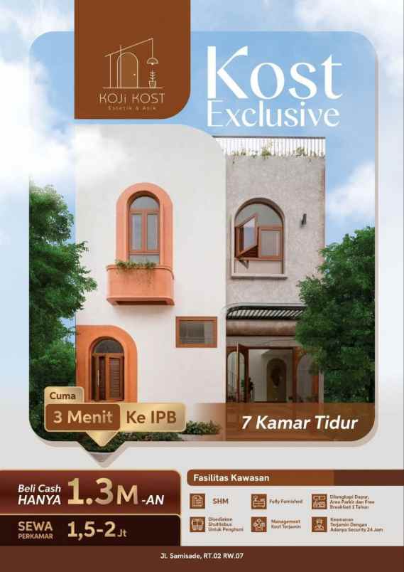 jual kost estetik serumah kost sendiri koji