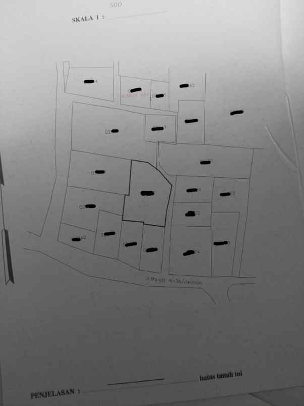 jual tanah jl nurul irfan no 37 bakti jaya