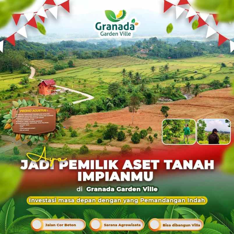 jual tanah kavling di dalam kebun durian ekslusif