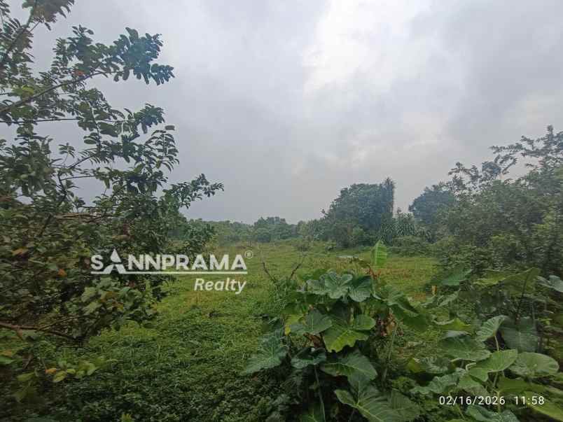 lahan emas 4 738m2 di pasir putih sawangan tanah datar