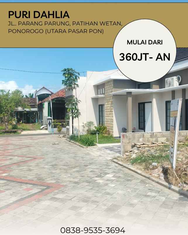 perumahan strategis dekat pasar pon ponorogo