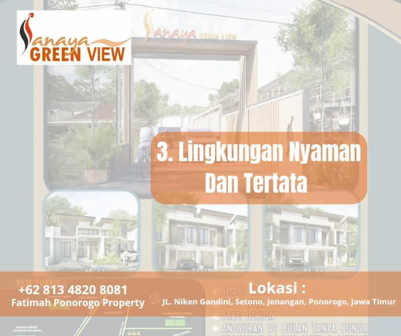 promo terbaru rumah syariah 2 lantai di ponorogo