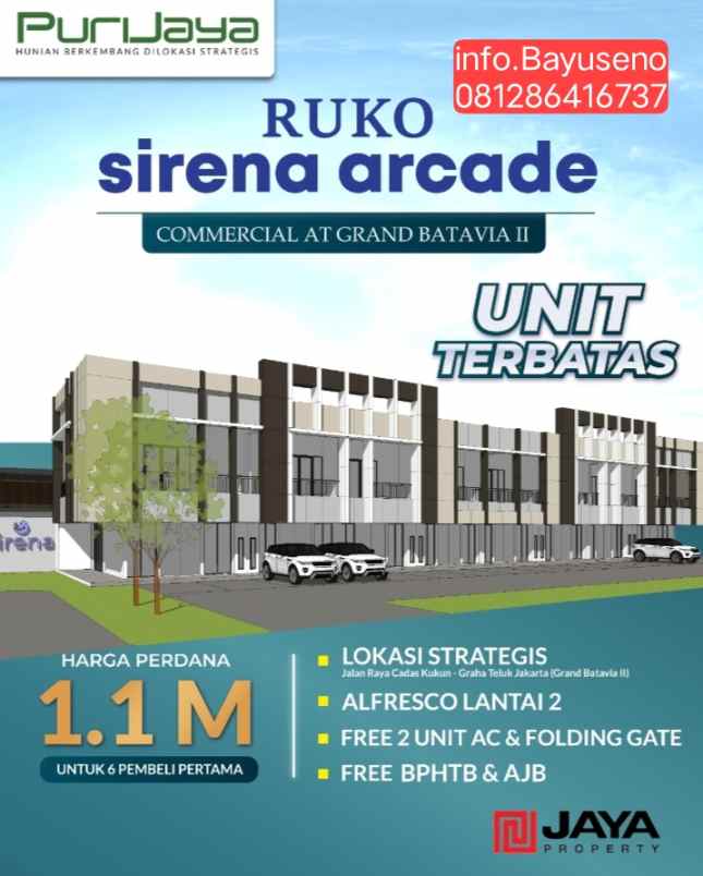 ruko sirena arcade puri jaya