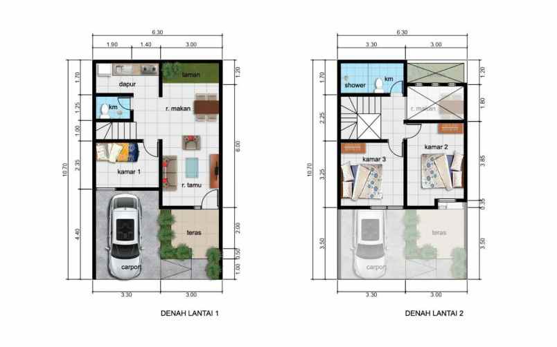 rumah 2 lantai dijatiasih dekat dengan pintu tol