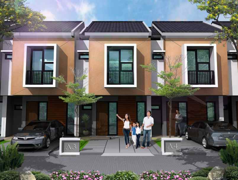 rumah 2 lantai hanya bayar booking 2 juta all in