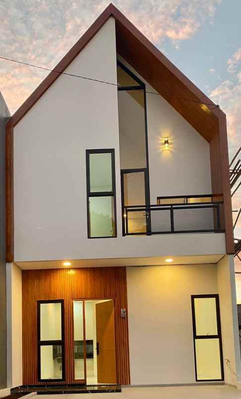 rumah baru desain scandinavian di ciputat tang sel