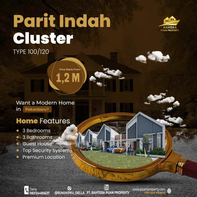 rumah cluster indah di parit indah cluster