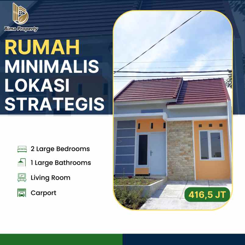 rumah dengan lokasi 0 km jalan raya