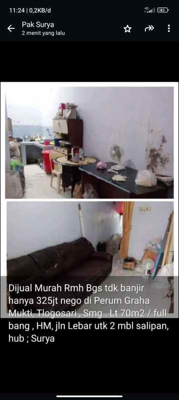 rumah dijual di graha mukti tlogosari semarang